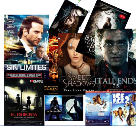 Popurrí de carteleras de películas